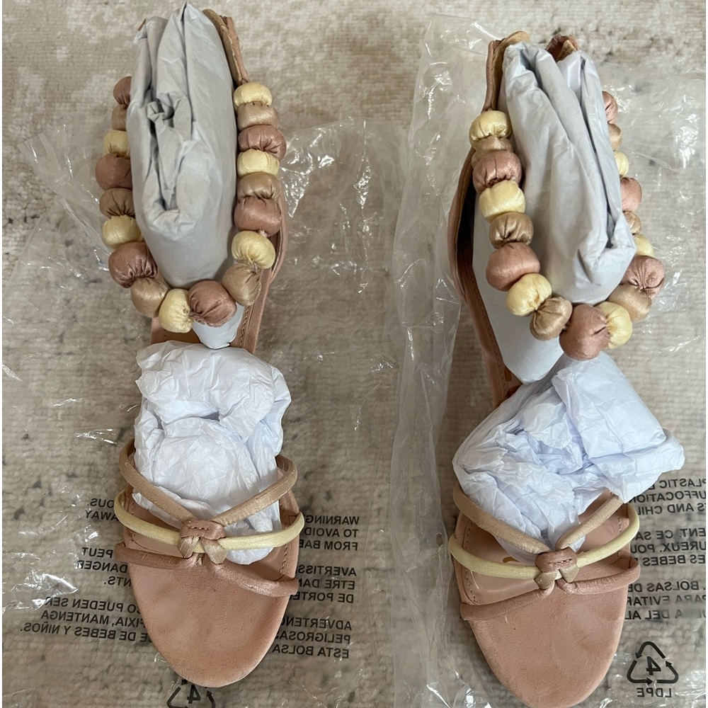 Sam Edelman / Jayde ankle strap heel sandals/ Seashell Pink